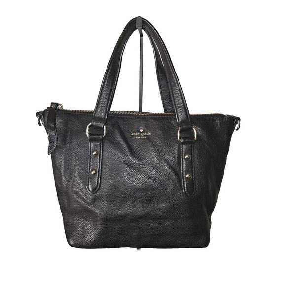 Kate Spade New york Pebbled Leather bag Crossbody & Double Handles Black - Picture 3 of 16